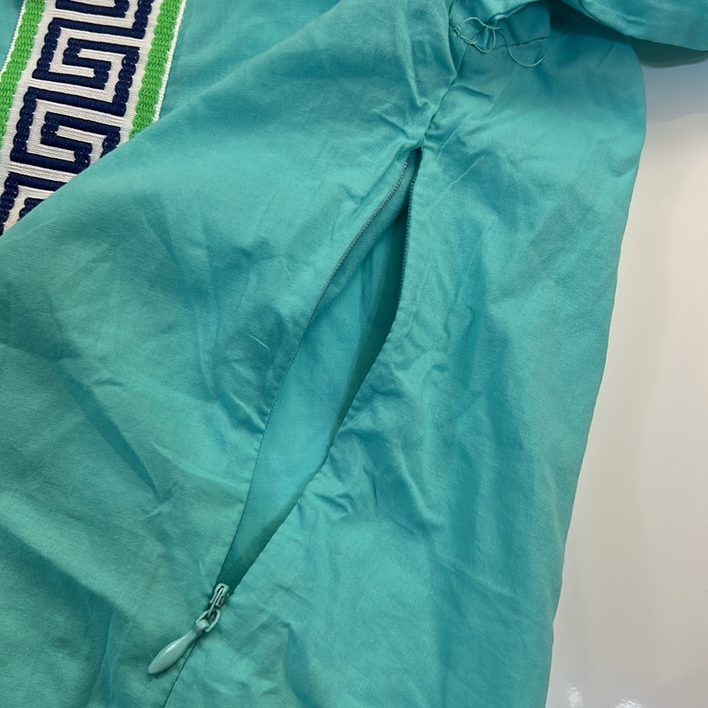 MacBeth collection turquoise tunic top - Picture 9 of 13